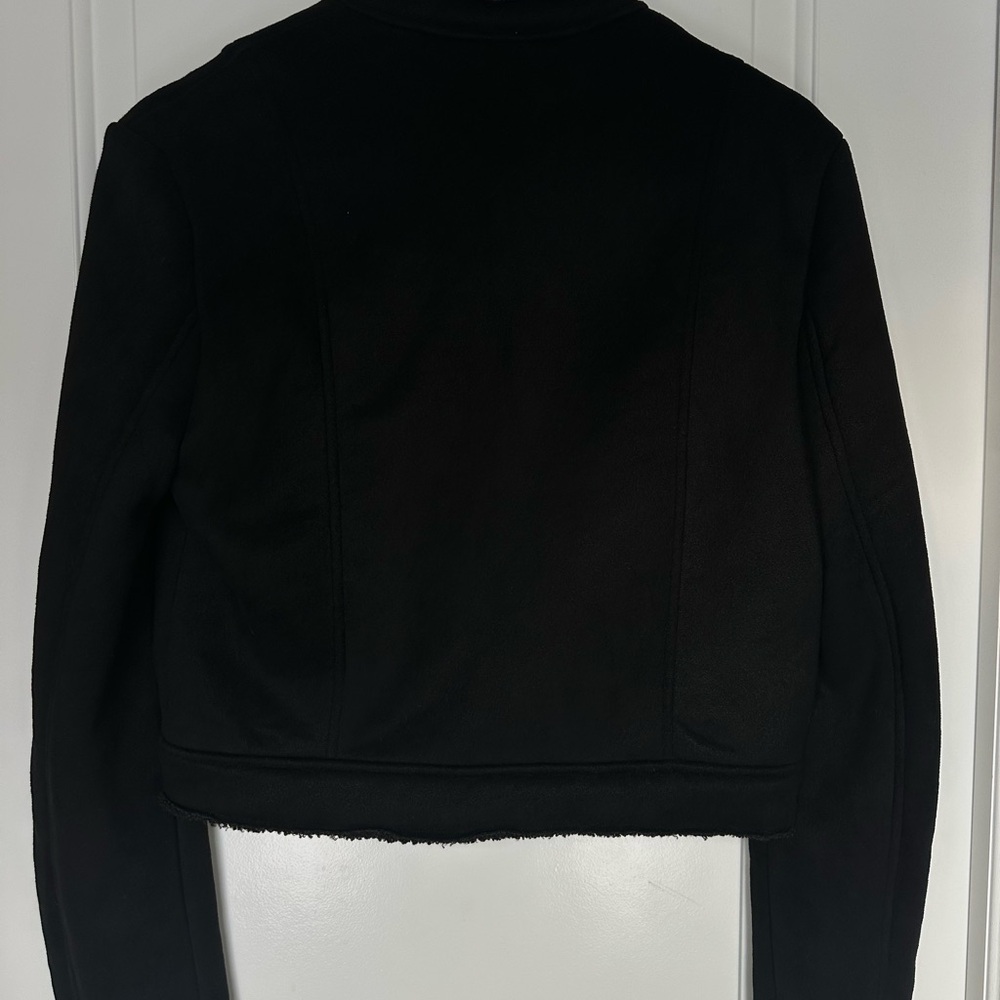 BB Dakota Black Women's Blazer with Zipper Details - Picture 7 of 9
